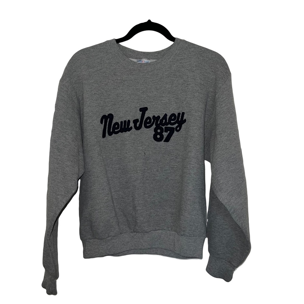 vintage gray new jersey sweatshirt